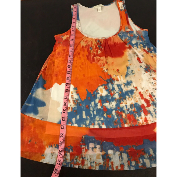 ANTHROPOLOGIE WESTON WEAR VISUAL LANGUAGE MULTI-COLOR TANK TOP - EXTRA SMALL - Picture 6 of 8